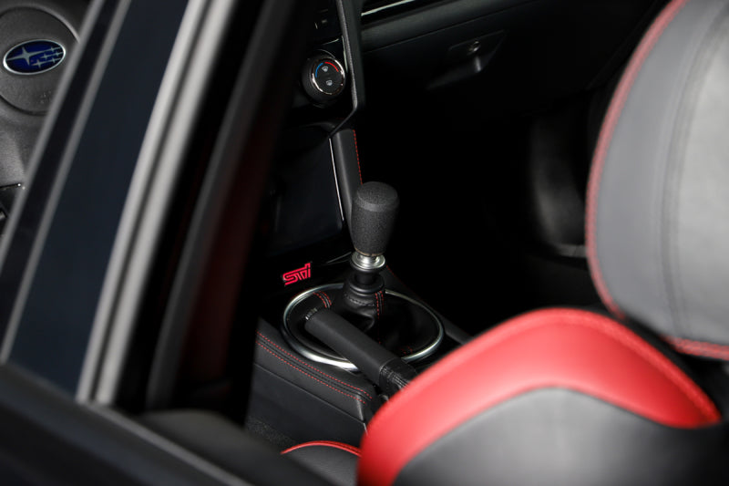 GrimmSpeed Shift Knob Stainless Steel - Subaru 5 Speed and 6 Speed Manual Transmission - Black - 380001