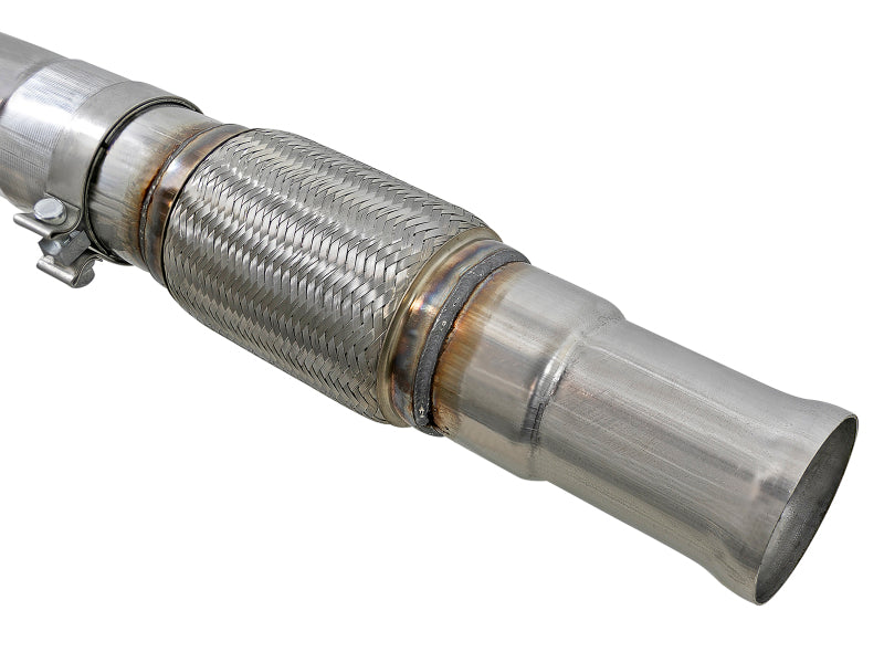 aFe Vulcan Series 4-3in 304SS Exhaust Cat-Back w/ Blk Tips 2019 GM Silverado/Sierra 1500 V8-6.2L - 49-34102-B