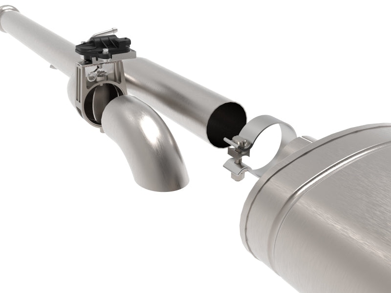 aFe Gemini XV 3in 304SS CB Exhaust w/ Cutout 14-19 GM Trucks 4.3/5.3L w/ Pol Tips - CrewCab/Extended - 49-34132-P