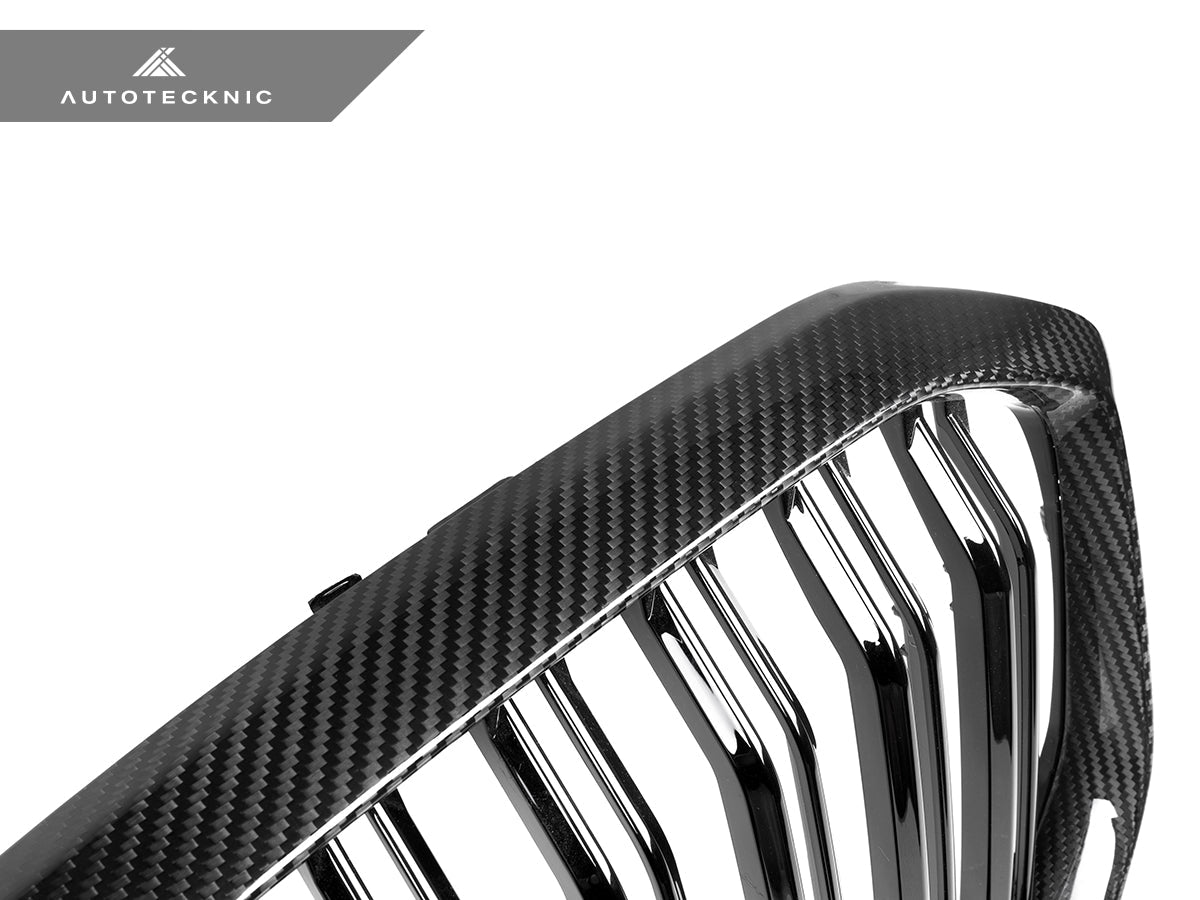 AutoTecknic Dual-Slat Dry Carbon Front Grille - BMW G05 X5 Pre-LCI
