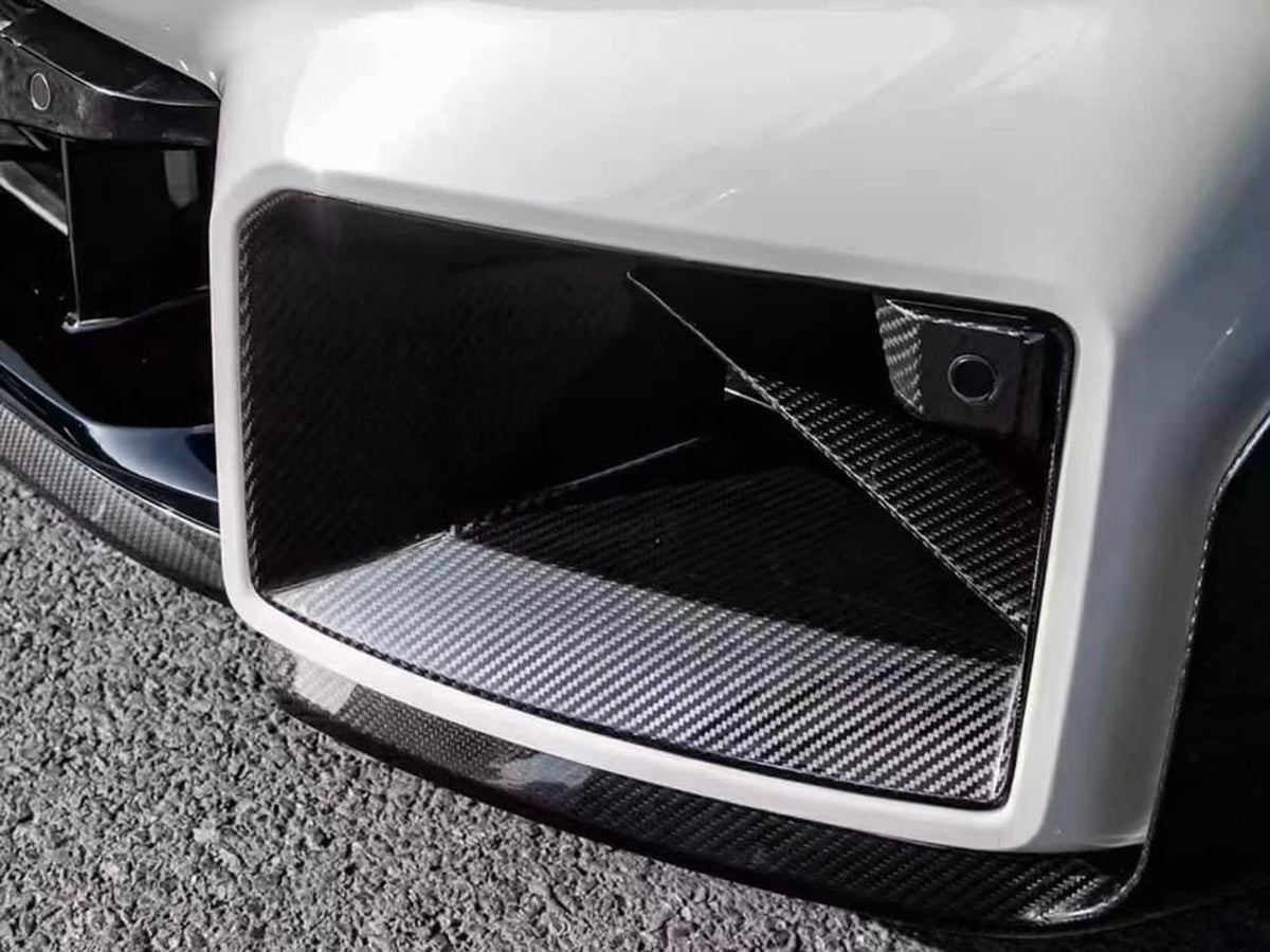 AutoTecknic Dry Carbon Front Bumper Lower Vent Set - BMW G87 M2