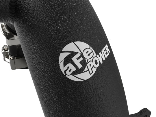 aFe Power 21-22 Ford Bronco L4-2.3L (t) BladeRunner 3 IN Aluminum Hot Charge Pipe Black - 46-20578-B