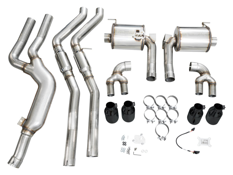 AWE Tuning 22-26 BMW M240i (G42) Touring Edition Exhaust - Diamond Black Tips - 3015-43240