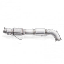 Load image into Gallery viewer, Stainless Works 2016-18 Ford Focus RS 3in High-Flow Cats Downpipe Factory Connection - FCRS16DPCAT