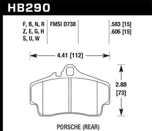 Load image into Gallery viewer, Hawk 98-08 Porsche 911 Carrera 2 / 07-08 Boxster S / 06-08 Cayman S Rear DTC-60 Race Brake Pads - HB290G.583