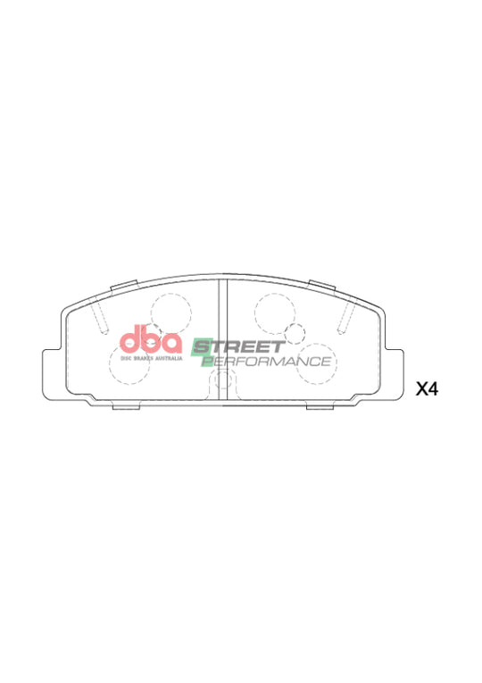 DBA 84-95 Mazda RX-7 SP Performance Rear Brake Pads - DB417SP