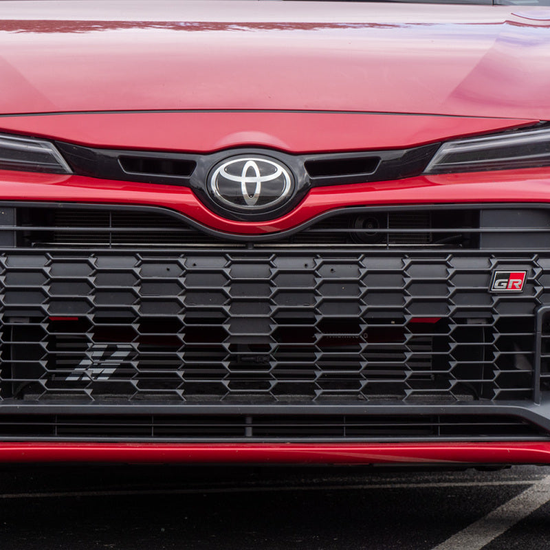 Mishimoto 2023+ Toyota GR Corolla Intercooler & Pipe Kit - Silver Cooler - Red Pipes - MMINT-GRC-23KSLRD