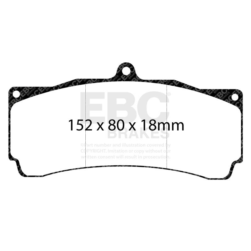 EBC Racing 18-24 Tesla Model 3 AWD Dual Motor Anodized Apollo-6 380mm Rotors Front Big Brake Kit - BBK057R-1F