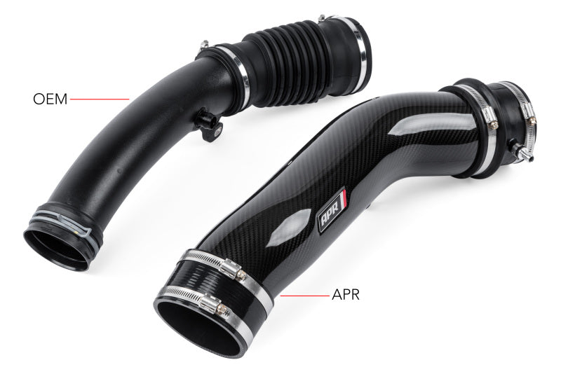 APR 17-20 Audi RS3/18-22 Audi TT RS Quattro (MK3) 2.5T TFSI Turbocharger Inlet Rear Carbon Tube - CI100038-B