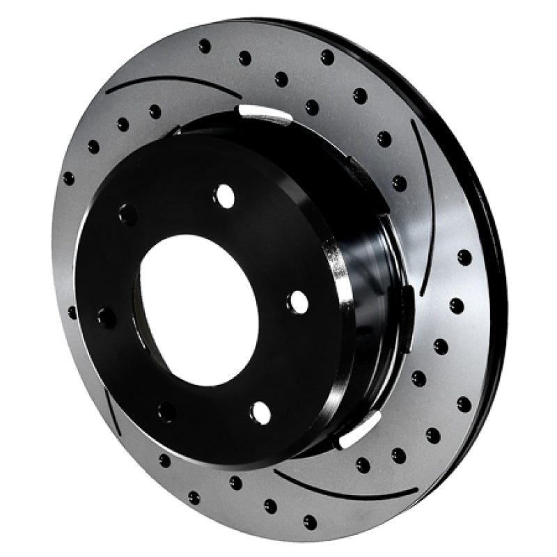 Wilwood 6x5.5 SRP Drilled Performance Rear Rotor & Hat R/H - Black - 160-16624-BK
