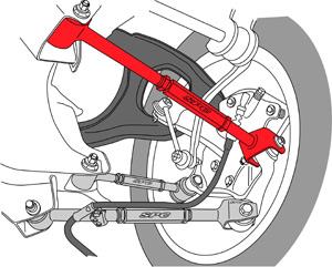 SPC Performance 08-10 Honda Accord/09-10 Acura TSX/TL Rear Adjustable Camber Arm - 67545