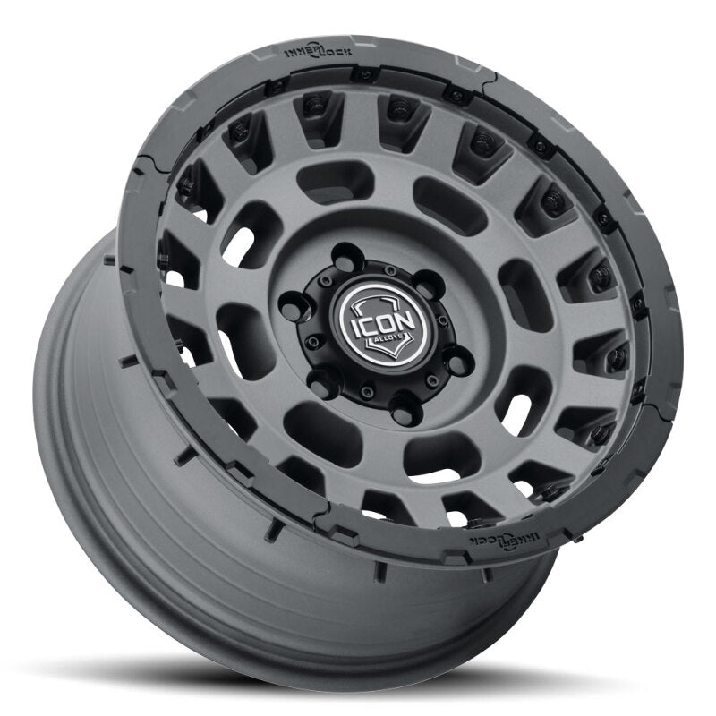 ICON Hammer Pro 17x8.5 / 6x5.5 / 0mm / 4.75in BS - Charcoal - 21017858347CH