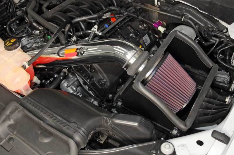 K&N 15 Ford F150 5.0L V8 F/I High Flow Performance Intake Kit - 77-2591KP