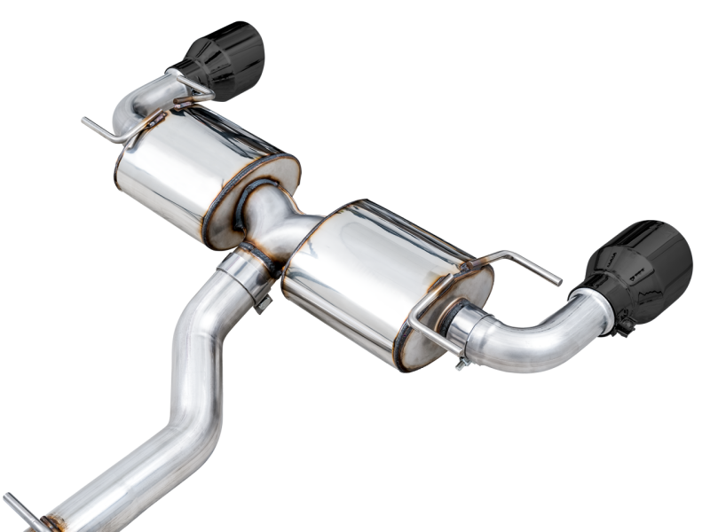 AWE Tuning Subaru BRZ/ Toyota GR86/ Toyota 86 Touring Edition Cat-Back Exhaust- Diamond Black Tips - 3015-33486