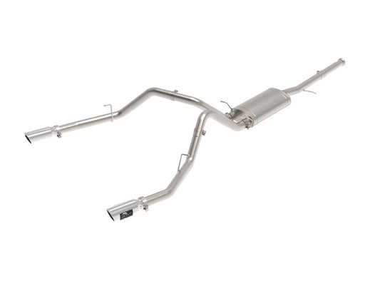 aFe Apollo GT Series Cat-Back Exhaust GM Trucks 09-18 V6-4.3L/V8-4.8/5.3L-Dual Rear Exit Polish Tips - 49-44135-P