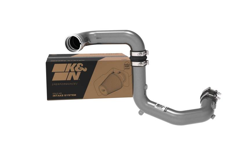 K&N 2023 Ford Bronco Raptor 3.0L V6 Aluminum Charge Pipe Kit - Gunmetal Gray - 77-1020KC