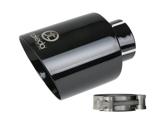 aFe Takeda Universal Exhaust Tip 2-1/2 IN Inlet x 4-1/2 IN Outlet x 7 IN L- Black - 49T25454-B07