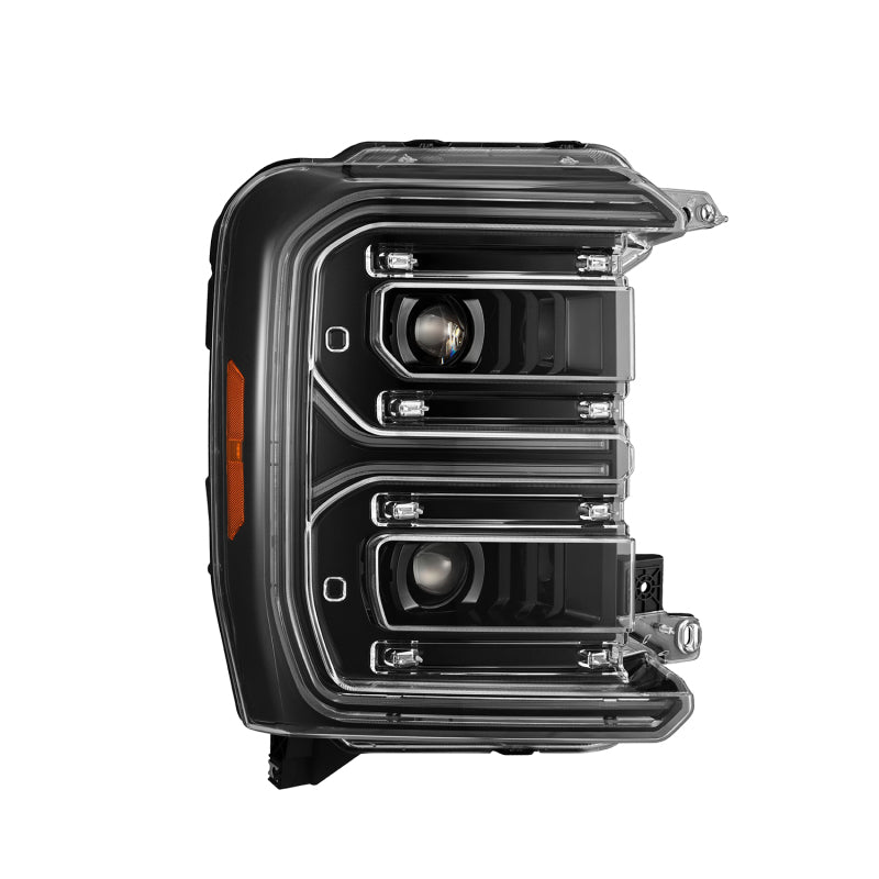 AlphaRex 23-26 Ford F-250 SD LUXX LED Proj Headlights Alpha Blk w/Activ Light/Seq Signal/Switchback - 880908