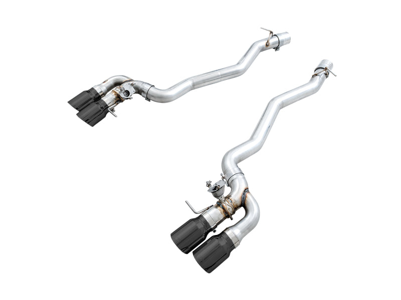 AWE Tuning 18-19 BMW M5 (F90) 4.4T AWD SwitchPath Axle-Back Exhaust - Diamond Black Tips - 3025-43065