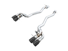 Load image into Gallery viewer, AWE Tuning 18-19 BMW M5 (F90) 4.4T AWD SwitchPath Axle-Back Exhaust - Diamond Black Tips - 3025-43065