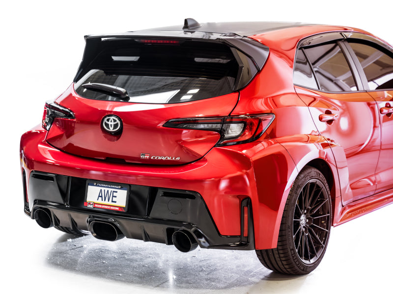AWE Tuning 2023+ Toyota GR Corolla Touring Edition Exhaust - Diamond Black Tips - 3015-53472