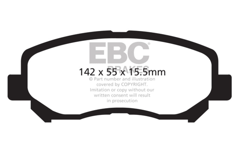 EBC 12+ Mazda CX-5 2 Redstuff Front Brake Pads - DP32134C