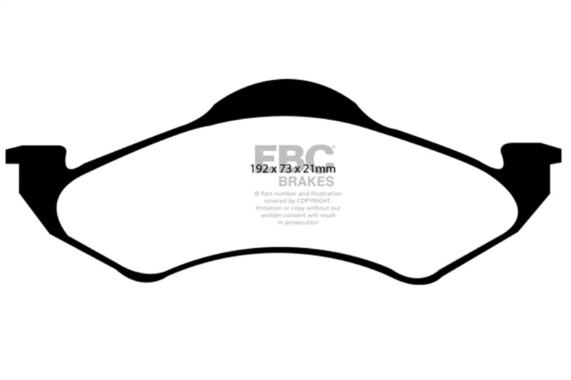 EBC 00-02 Dodge Dakota 2WD 2.5 Greenstuff Front Brake Pads - DP61318