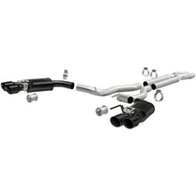 Load image into Gallery viewer, MagnaFlow SYS Cat-Back 2018 Ford Mustang GT 5.0L Competition Dual Exit Black 4in Tips - 19369
