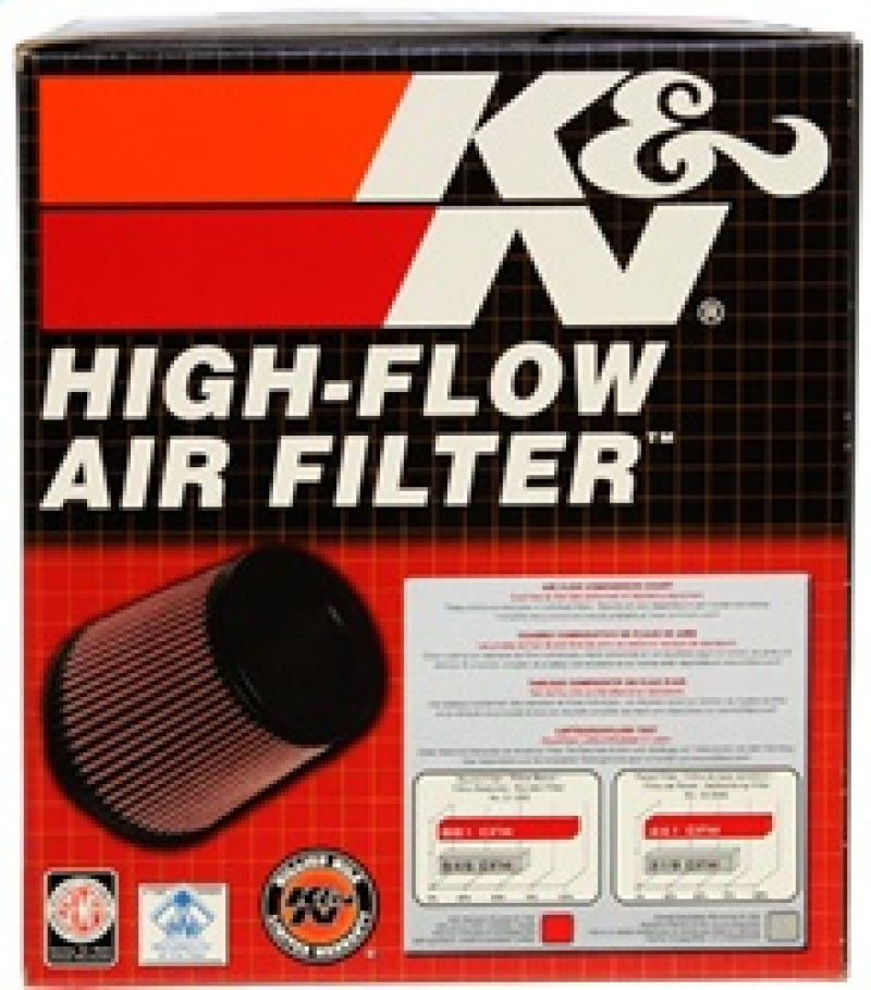 K&N Filter Universal Rubber Filter 2.5 inch Flange 5.25 inch Base 5.75 inch Height - RU-5005