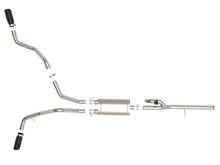 Load image into Gallery viewer, aFe Gemini XV 3in 304 SS Cat-Back Exhaust w/ Cutout 14-19 GM Trucks 4.3L/5.3L w/ Black Tips - 49-34132-B