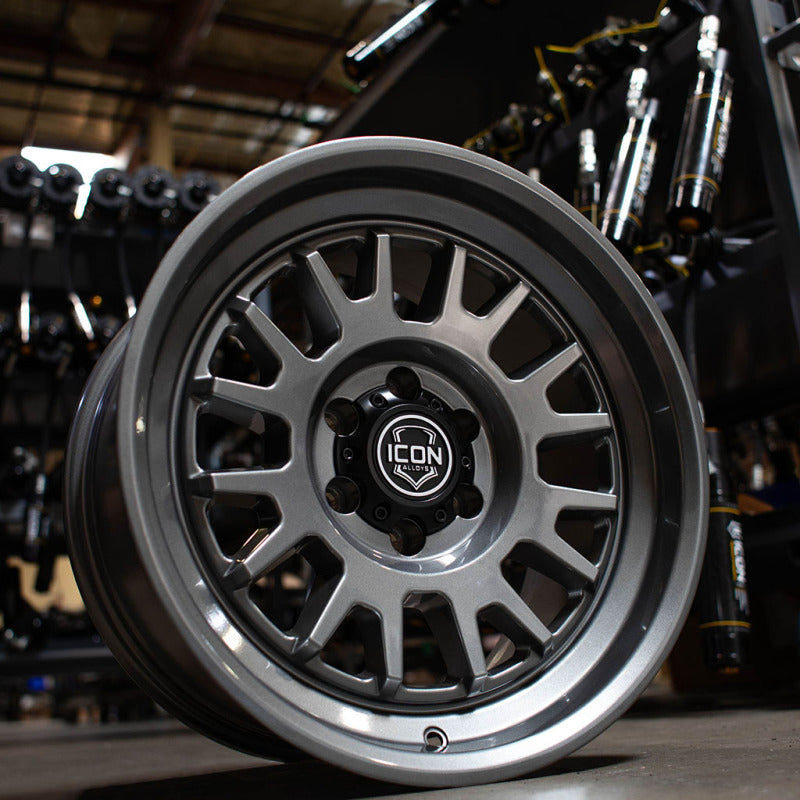 ICON Anza 17x8.5 / 6x5.5 / 25mm Offset / 5.75in BS - Gun Metal Wheel - 8217859057GM