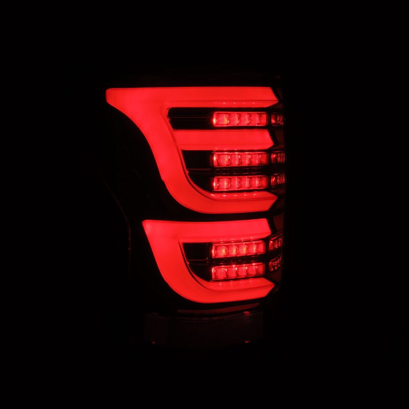 AlphaRex 07-13 Toyota Tundra LUXX-Series LED Tail Lights Alpha-Black - 670040