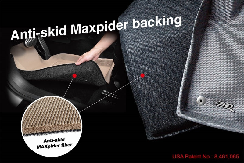 3D MAXpider 17-24 Jeep Compass Maxtrac Black R1 R2