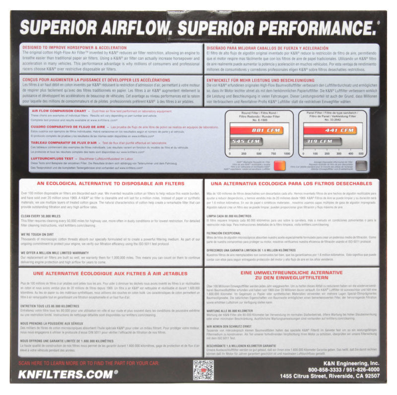 K&N Custom Air Filter Round 9in OD x 8in ID x 2.87in H - e-3530