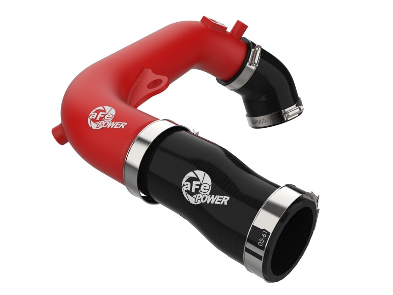 aFe 2024+ Jeep Wrangler JL L4-2.0L (t) BladeRunner 2-1/2in Aluminum Hot Charge Pipe - Red - 46-20778-R