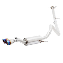 Load image into Gallery viewer, Mishimoto 14-16 Ford Fiesta ST 1.6L 2.5in Stainless Steel Cat-Back Exhaust w/ Burnt Ti Tips - MMEXH-FIST-14BT