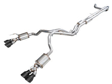 Load image into Gallery viewer, AWE Tuning 2021+ Cadillac Escalade 6.2L ESV 0FG Dual Exit Exhaust System w/ 5in Diamond Blk Tips - 3015-43222