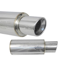 Load image into Gallery viewer, Injen 2 3/8 Universal Muffler w/Stainless Steel resonated rolled tip (Injen embossed logo) - SES225C