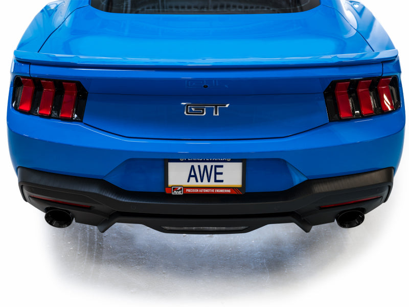 AWE Tuning 2024 Ford Mustang GT Fastback S650 RWD Touring Catback Exhaust w/ Dual Diamond Black Tips - 3015-33650