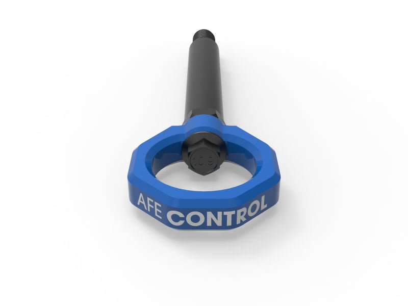 aFe 23-25 BMW M2 (G87) CONTROL Front / Rear Tow Hook - Blue - 450-502004-L