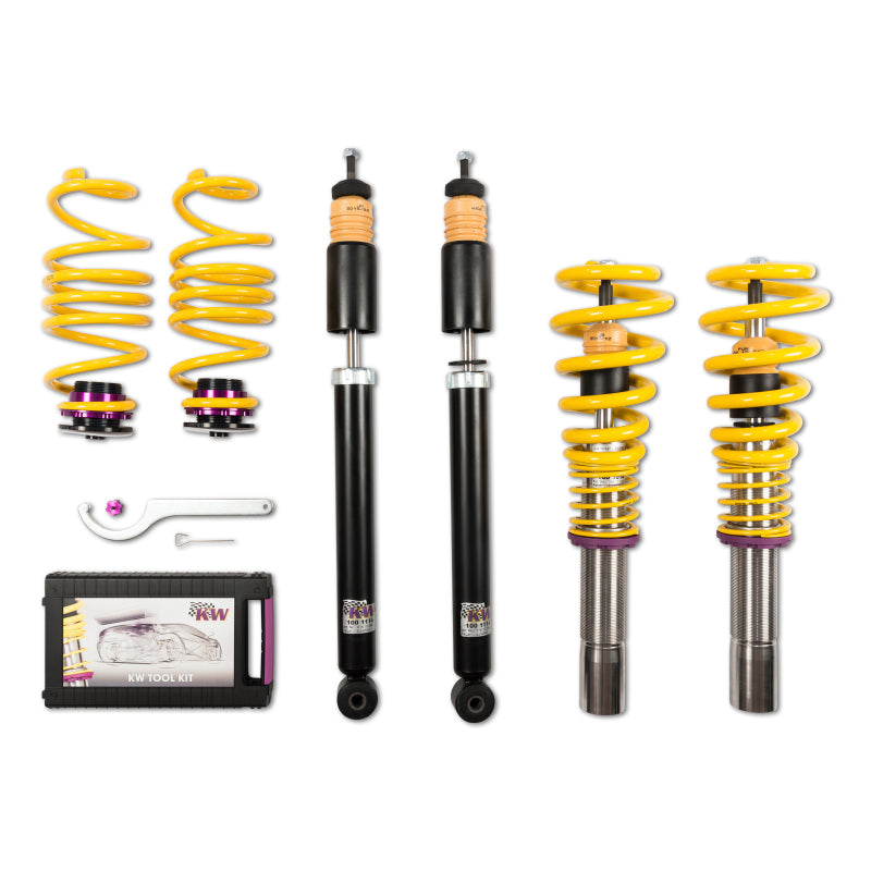 KW Coilover Kit V1 Audi A4 S4 (8K/B8) w/o electronic dampening control Sedan FWD + Quattro - 10210075