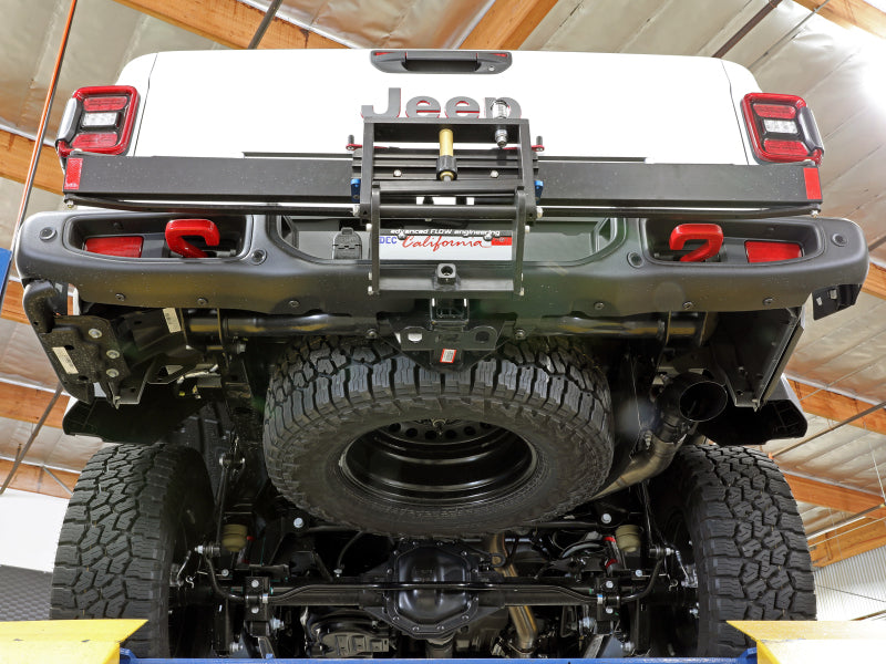 aFe 2021+ Jeep Gladiator V6-3.0L (td) Vulcan Series 3in 304SS HT DPF-Back Exhaust System - Black Tip - 49-38094-B