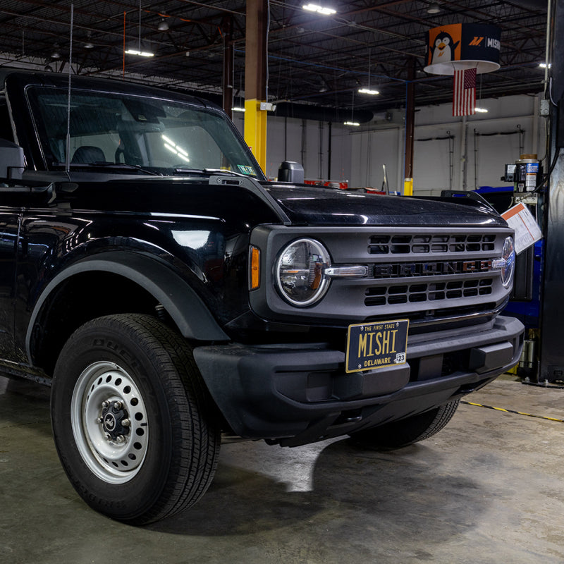 Mishimoto 2021+ Ford Bronco Plastic Bumper License Plate Relocation - MMLP-BR-21S