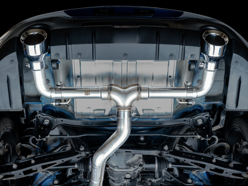 AWE Tuning Subaru BRZ/ Toyota GR86/ Toyota 86 Track Edition Cat-Back Exhaust- Chrome Silver Tips - 3020-32279