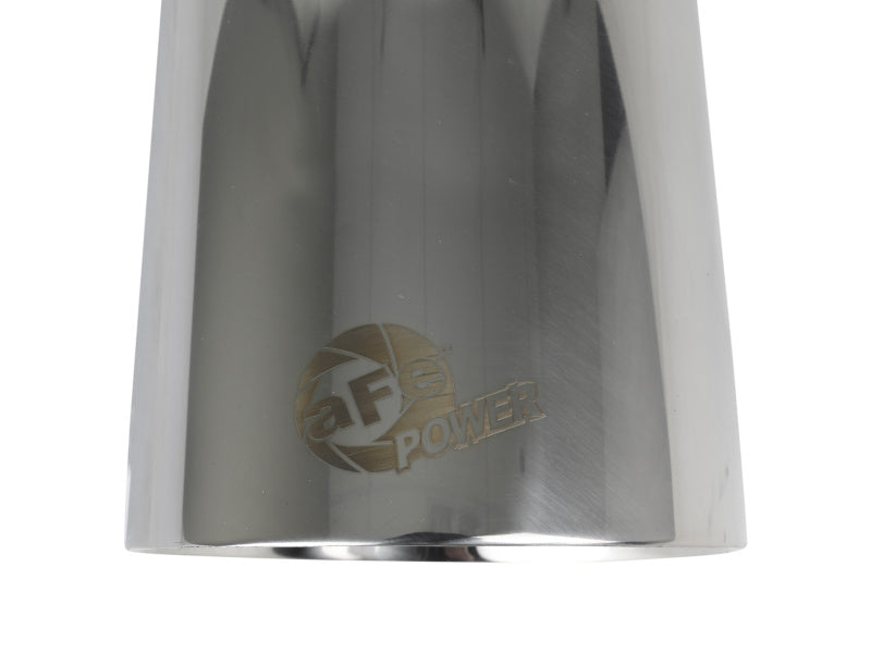 aFe MACH Force-Xp Universal Exhaust Tip 2-1/2 IN Inlet x 4-1/2 IN Outlet x 9 IN L - 49T25454-P091