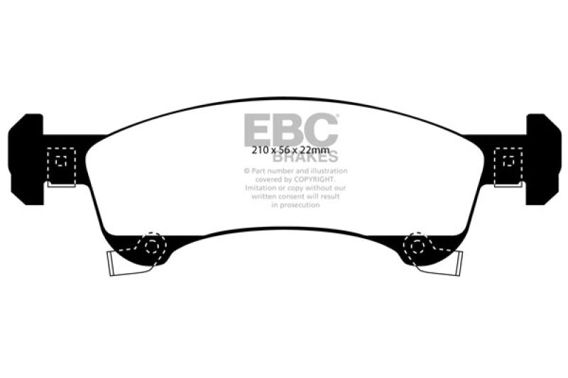EBC 02-06 Ford Expedition 4.6 4WD Extra Duty Front Brake Pads - ED91651