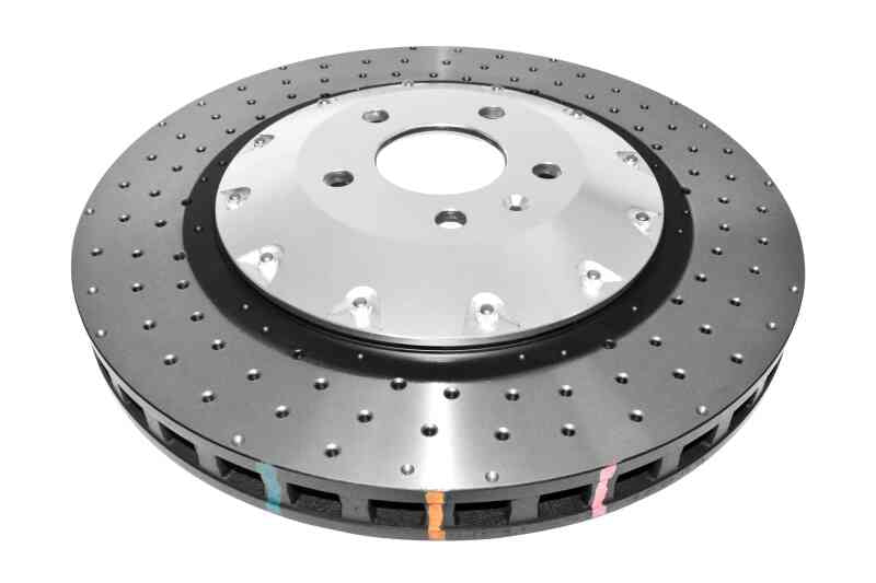 DBA 07-11 Audi S6 Front 5000 Series Drilled Rotor w/Black Hat - DBA52778SLVXD