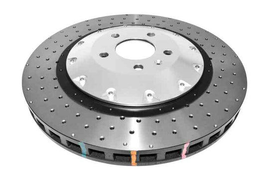 DBA 07-11 Audi S6 Front 5000 Series Drilled Rotor w/Black Hat - DBA52778SLVXD