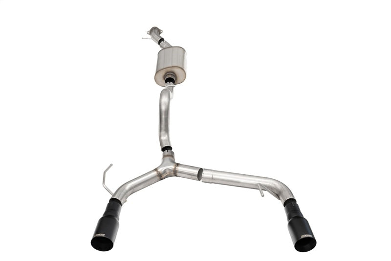 Corsa 21-25 Ford Bronco 2.3L 2-Door 2.75in Cat-Back Dual Rear Exhaust w/ 4in Straight-Cut Black Tips - 21204BPC