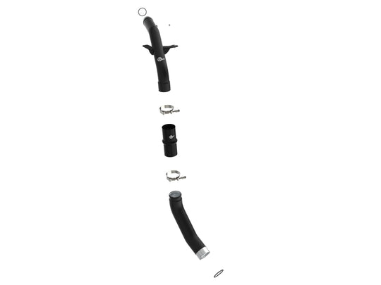 aFe RAM 1500 20-22 V6-3.0L (td) BladeRunner 2-1/2in & 3in Aluminum Hot Charge Pipe Black - 46-20598-B